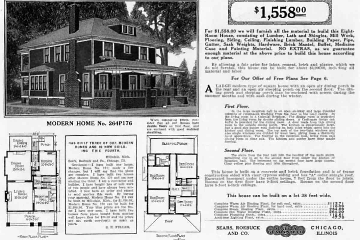 10+ American Foursquare Sears Kit House Plans [Part 1] - Everyday Old House