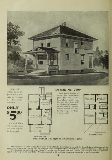 Gordon-Van Tine American Foursquare House. 1907 catalog Courtesy of archive.org