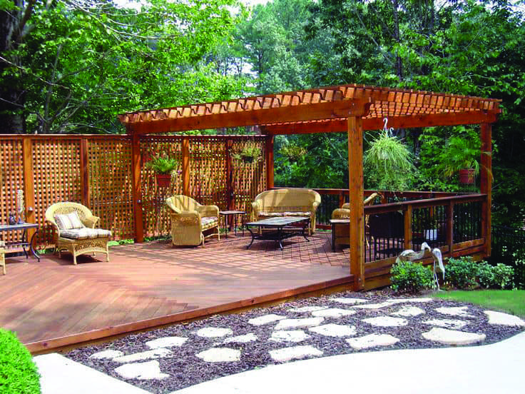 Alexander Lumber deck landscaping ideas Courtesy of https://alexlbr.com/redesign-your-outdoor-space-with-a-floating-deck/