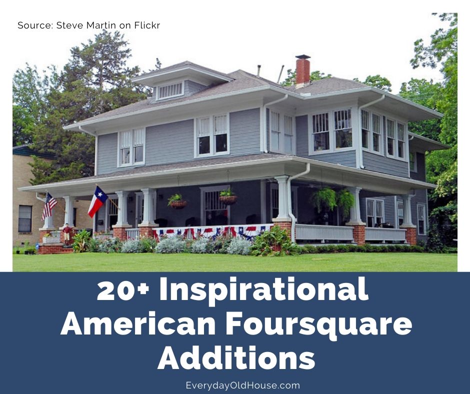 American Foursquare Additions for Inspiration #americanfoursquare #renovations