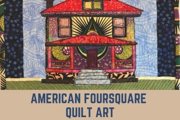 American Foursquare House Quilt #foursquare #folkart #quilting #oldhouselove
