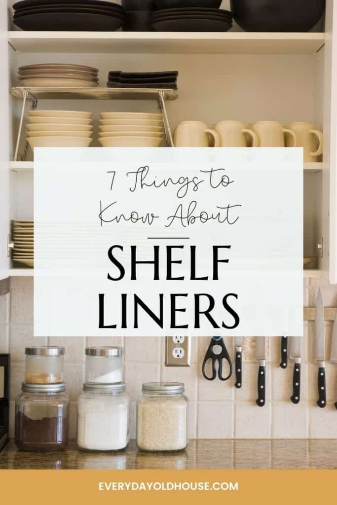 8 Pros and Cons of Kitchen Cabinet Shelf Liners - Everyday Old House