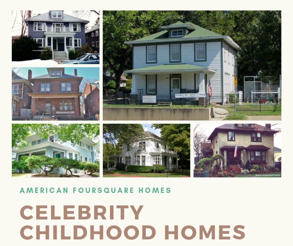 American Foursquare homes occupied by celebrities or influencers in the US and Canada #foursquarehouse