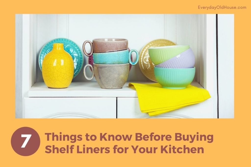 8 Pros and Cons of Kitchen Cabinet Shelf Liners - Everyday Old House