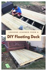 What we learned from building The Spruce's Floating Deck #thespruce #floatingdeck