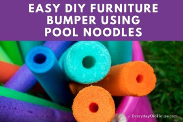 Easy DIY Furniture Bumper - How to protect your furniture from bangs and dings using a pool noodle!
