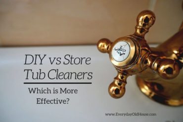 Who won? You might be surprised.... DIY versus Store-Bought Tub Cleaners #DIYcleaner #bathtub #bathroomcleaners