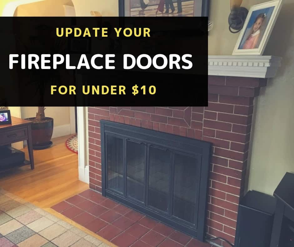 How to DIY Paint Brass Fireplace Doors For Under 10 Everyday Old House