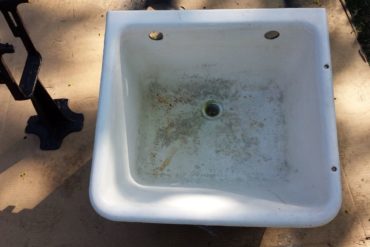 Old slop sink before installation