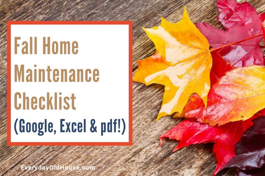 Free printable and electronic checklist for fall home maintenance #fallmaintenance #printables #autumnprep
