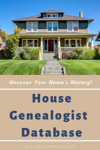 Uncover your House's History by hiring a professional house genealogist using this Google Sheet database #genealogydatabase #housebackground #houselove