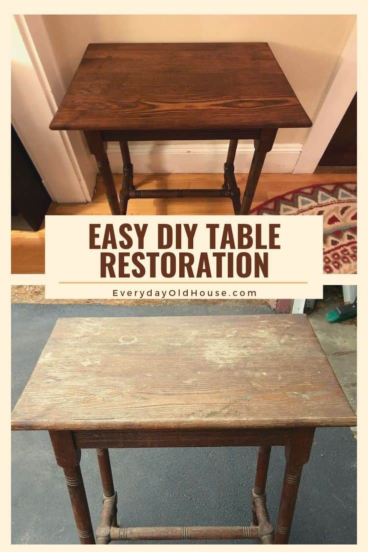 Easy DIY Vintage Table Restoration Using Danish Oil and Restor-A-Finish ...