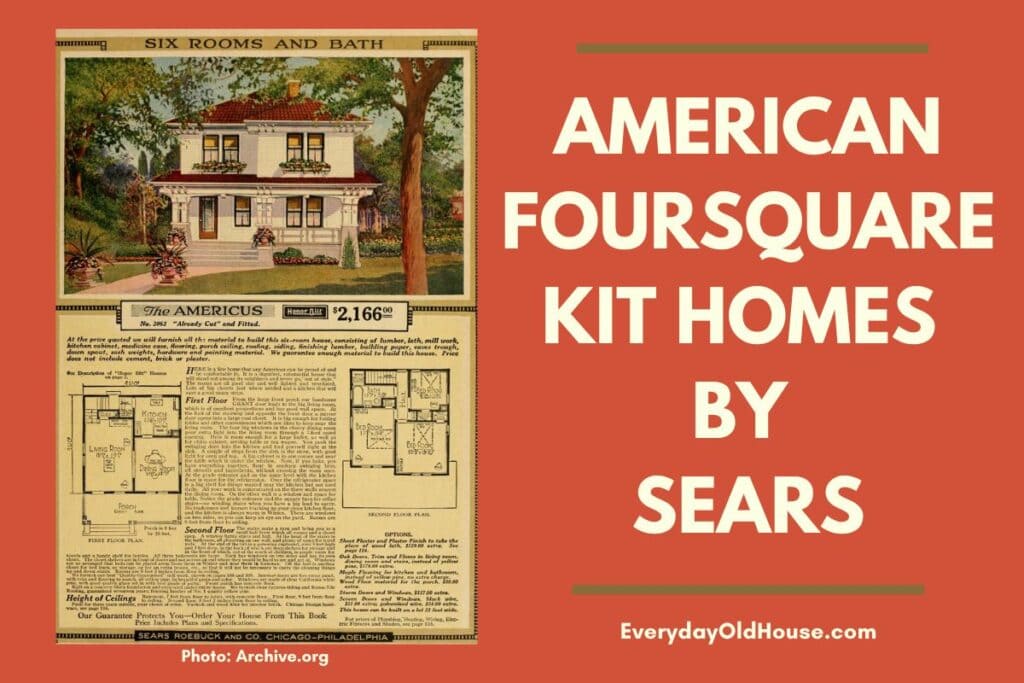 Sears American Foursquare kit house - compilation of house plans