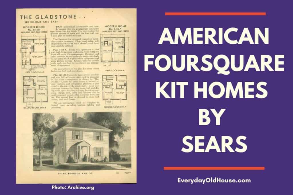 Sears American Foursquare kit house - compilation of house plans