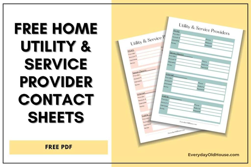 Get organized with our free utility and service provider organizer printable! Perfect for homeowners and renters to track accounts, contacts, and services in one place. Download now