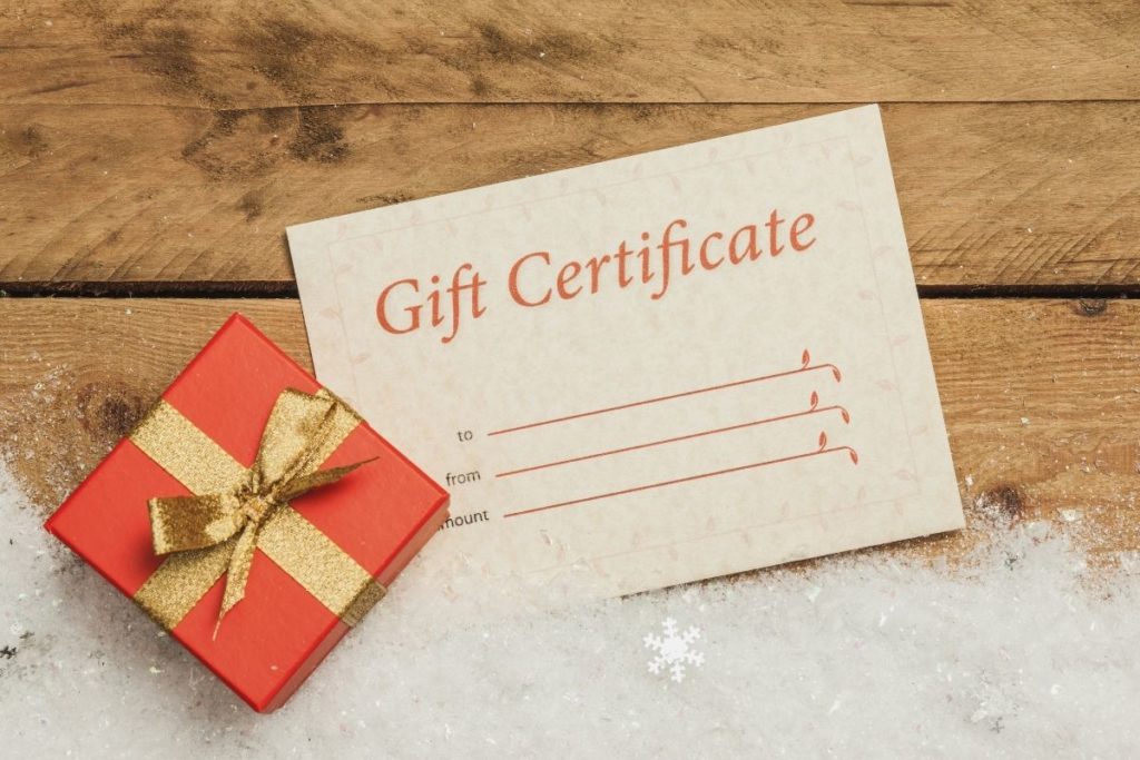 Gift certificate to vintage hardware store
