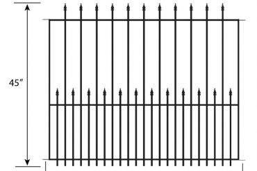 Fence panel for Ironcraft and Lowe's Grand Empire XL No Dig fence