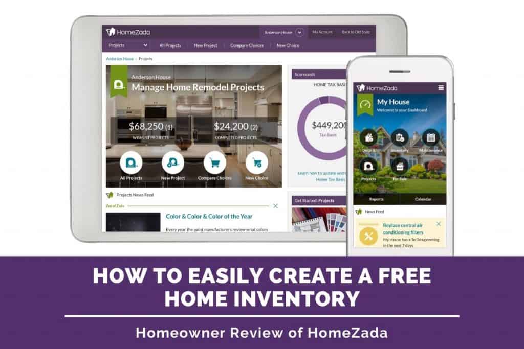 Homeowner Review of HomeZada - Home Inventory Made Quick and Easy #homezada #homeapps #homeorganization #homemaking