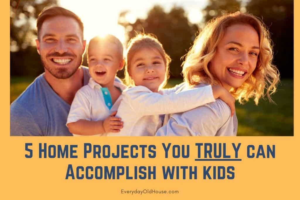5 DIY home maintenance and emergency preparedness projects that you can do with your kids, I promise! Improve your home while simultaneously teaching your kids responsibility and sense of accomplishment! #lifeskills #homeowner #homeupkeep #DIYhome