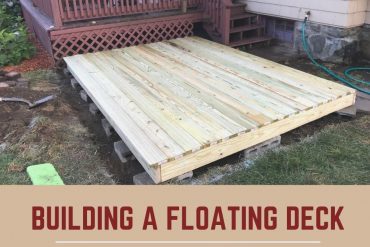 Don't make the same mistakes we did! Read our Lessons Learned as we tackled The Spruce's Floating Deck tutorial #floatingdeck #deckDIY #backyarddeck #decktutorial