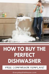 How to buy the perfect dishwasher using this worksheet to compare new models in Google Sheets or Excel #freetemplate #dishwashermodel #dishwasher