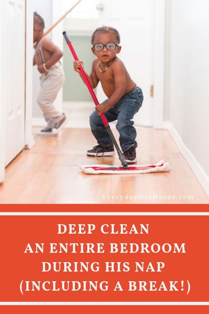How to Deep Clean an Entire Bedroom Quickly (in Under 2 hours!) #freechecklist #cleaningtrick #organizedcleaning #cleanbedroom