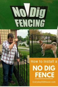 How to Install Grand Empire XL No Dig fencing available from Lowes #howtoinstallfence #nodigfence #grandempirefence