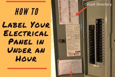 How to Label Your Home Electrical Panel Quickly using a Free Circuit Beaker Directory and House Floor Template #homemaintenance