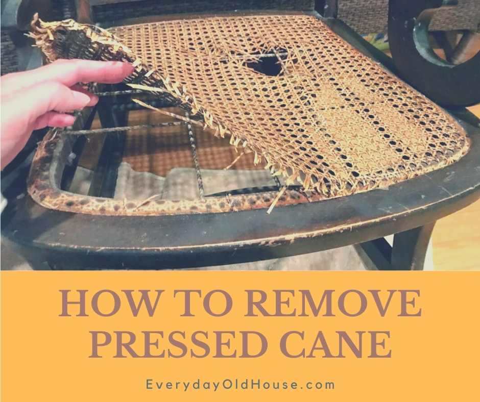 How to Remove Cane Webbing from Old Chair #chairrestoration #old chair