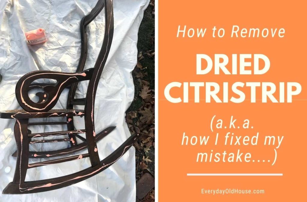 How to Remove Dried-up Citristrip using afterwash and a lot of patience (but SO worth it!)