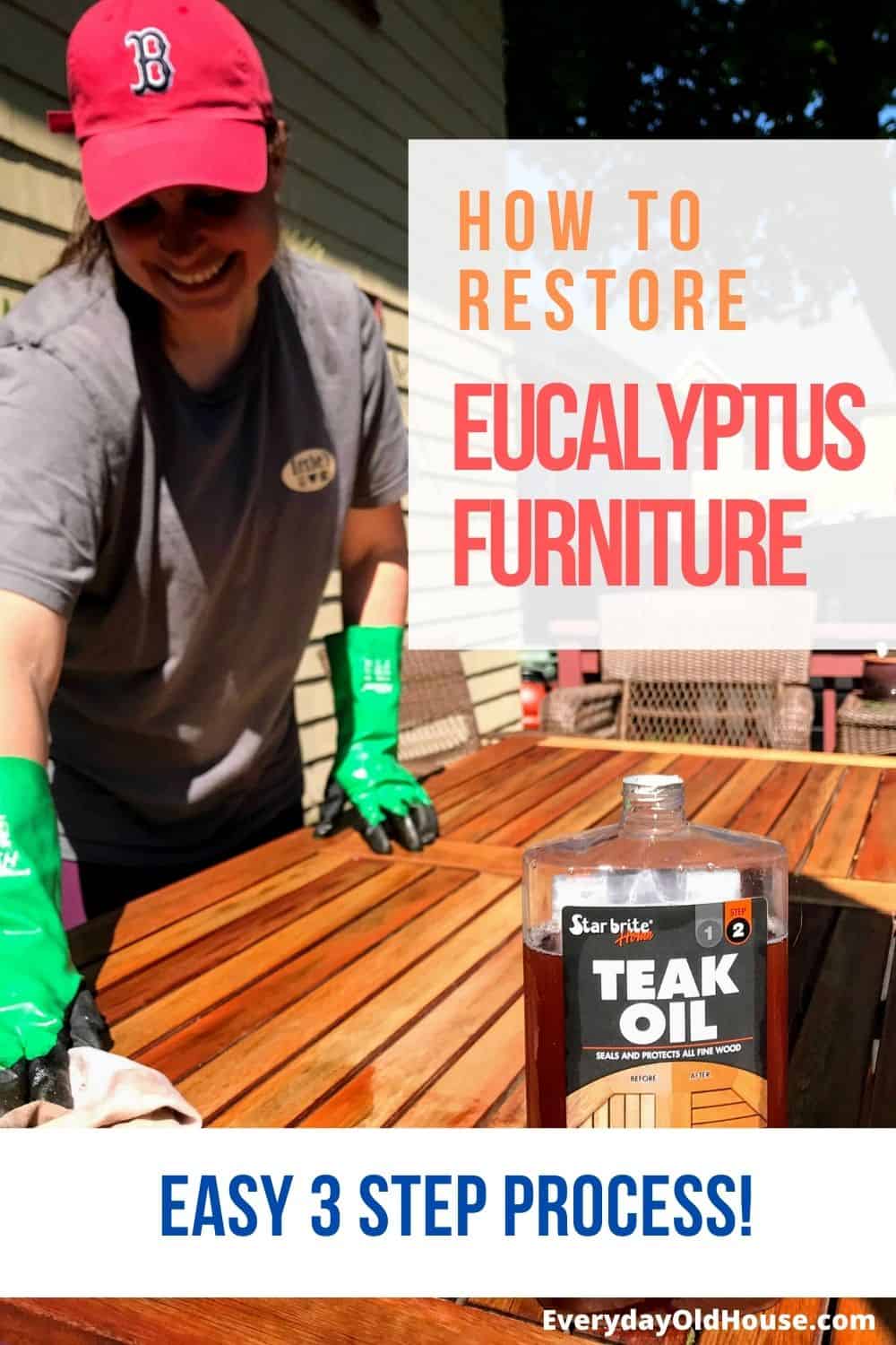 How to Easily Restore Eucalyptus Outdoor Furniture Everyday Old House