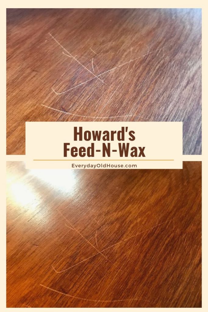 Howard Feed-n-wax adds polish to the wooden telephone chair #feednwax #howardproducts