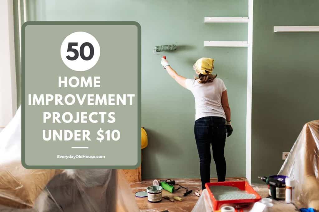 Home improvement doesn't have to be expensive.  Here's 50 ideas to improve your home under $10. 