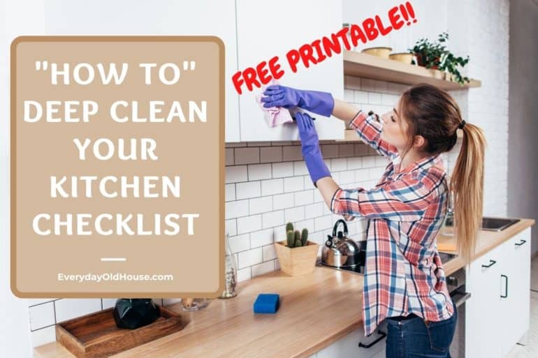 5 Expert Ways To Clean Wooden Kitchen Cabinets Everyday Old House   Kitchen Deep Cleaning Checklist 770x513 