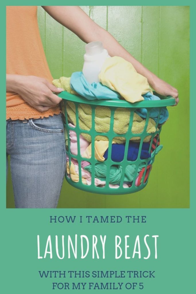 Laundry tip that helped me tame the laundry beast for my family of 5 #laundrytips #tamelaundrybeast #laundrytricks