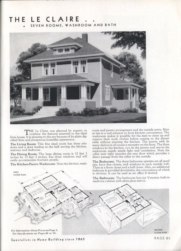 Gordon-Van Tine American Foursquare House. 1936 catalogCourtesy of archive.org