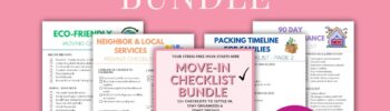 Printable pdfs The Ultimate New Homeowner Moving Checklist Bundle (with Bonus Worksheets)