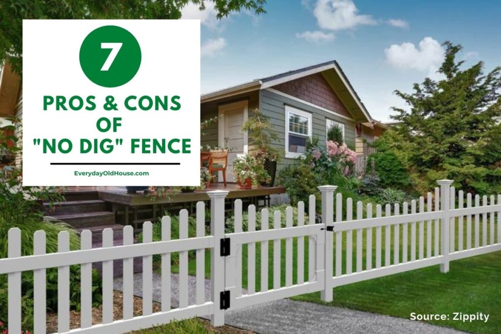 Pros and Cons of No Dig Fencing Photo Source: Zippity All American No Dig Fencing