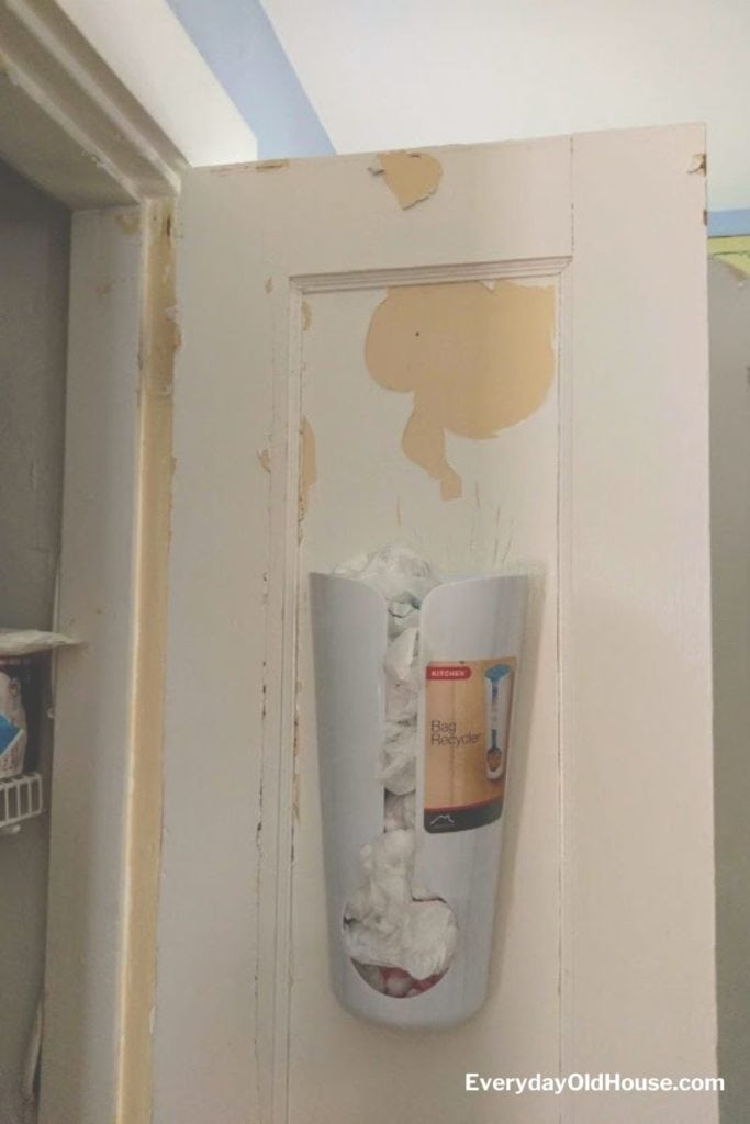 Peeling water-based paint over oil-based paint on closet door