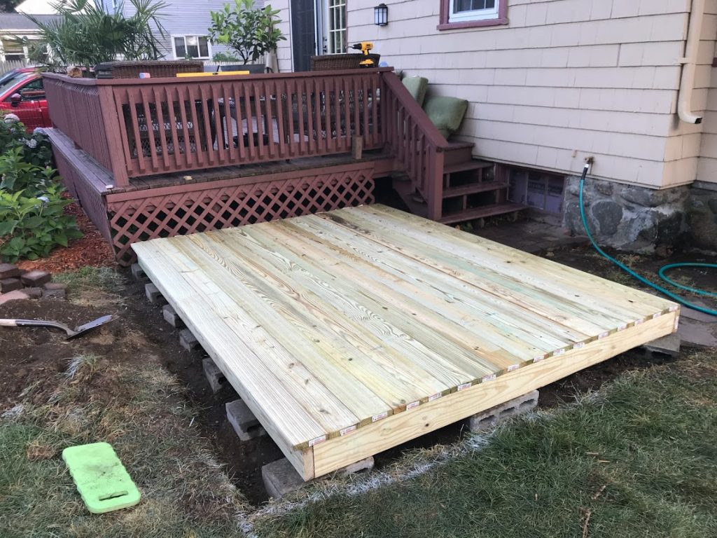 Building The Spruce S Floating Deck, Outdoor Floating Deck Kits