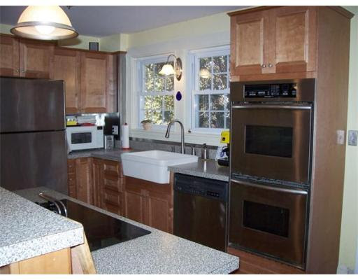 Kitchen cabinets with double ovens