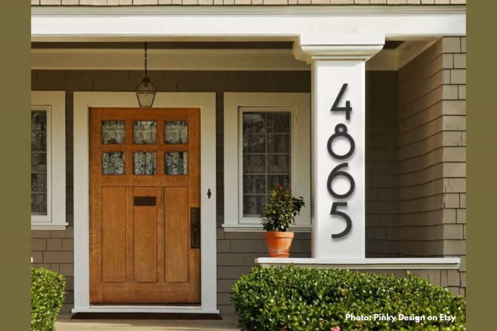 House with large visible house numbers