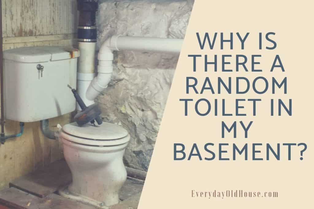 Why is there a random toilet in my basement? Here's 3 reasons why.... #oldplumbing #randomtoilet #pittsburghpotty