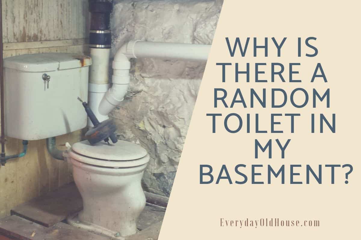 3 Reasons Why You Have A Random Toilet In Your Basement Everyday Old House - How To Install Bathroom In Basement Without Rough