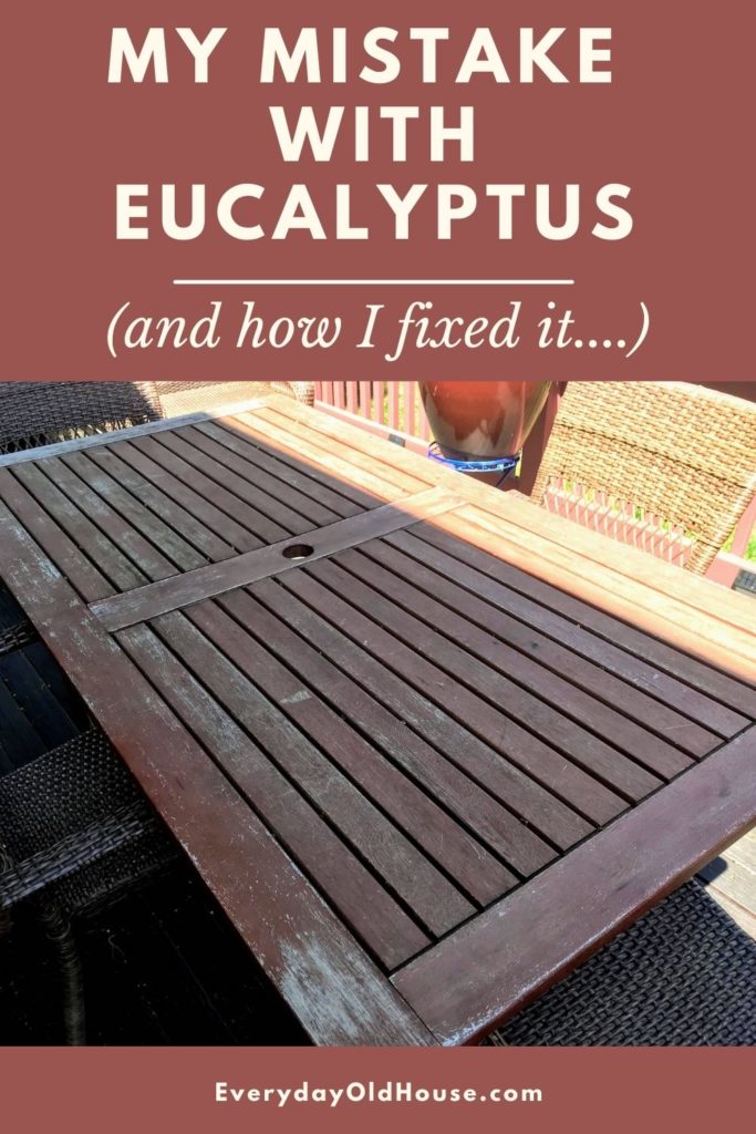 How To Easily Re Eucalyptus, Outdoor Eucalyptus Furniture Care
