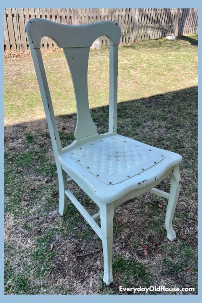 old vintage chair with multiple layers of paint. Need to remove paint 