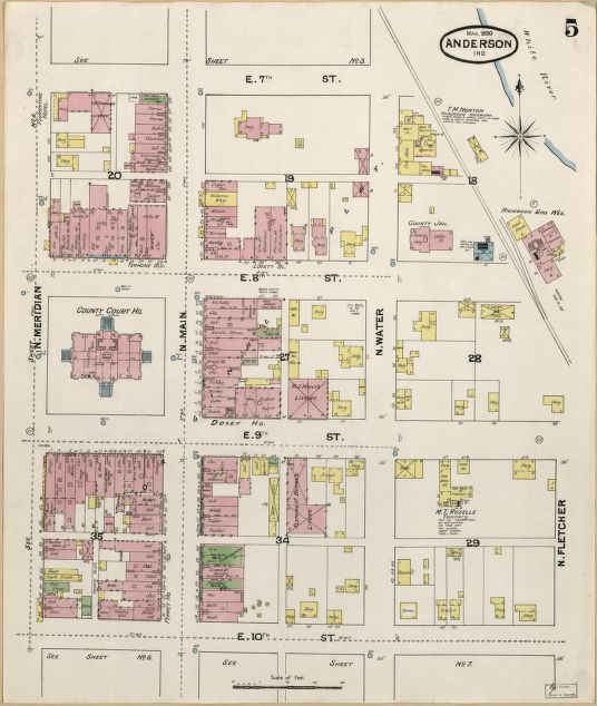 Sanborn maps are a valuable resource to research the history of your house.  Courtesy of Library of Congress #househistory #sanbornmap