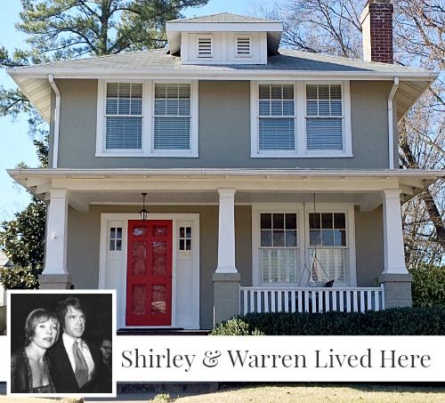 Shirley MacLaine and Warren Beatty childhood home, courtesy of Hooked on Houses American Foursquare house #foursquarehouse