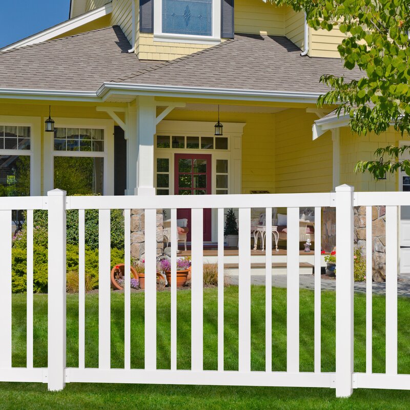 Buy no dig fence and DIY a fence with amazing curb appeal Sturbridge WamBam fence #curbappeal #fencing #nodigfence #wambam