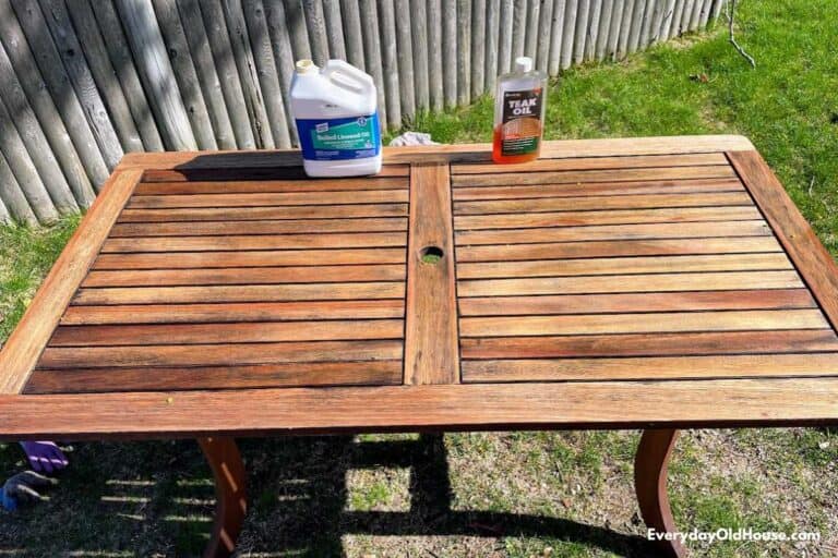 Teak vs. Linseed Oil on Eucalyptus Patio Furniture Everyday Old House